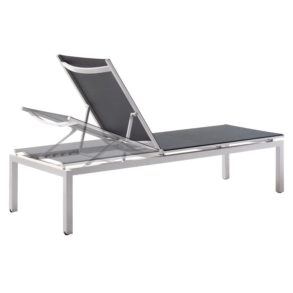 Nærbilde av tekstilene materiale på Solseng Brest aluminium/textilen 203x79 cm - Sieger
