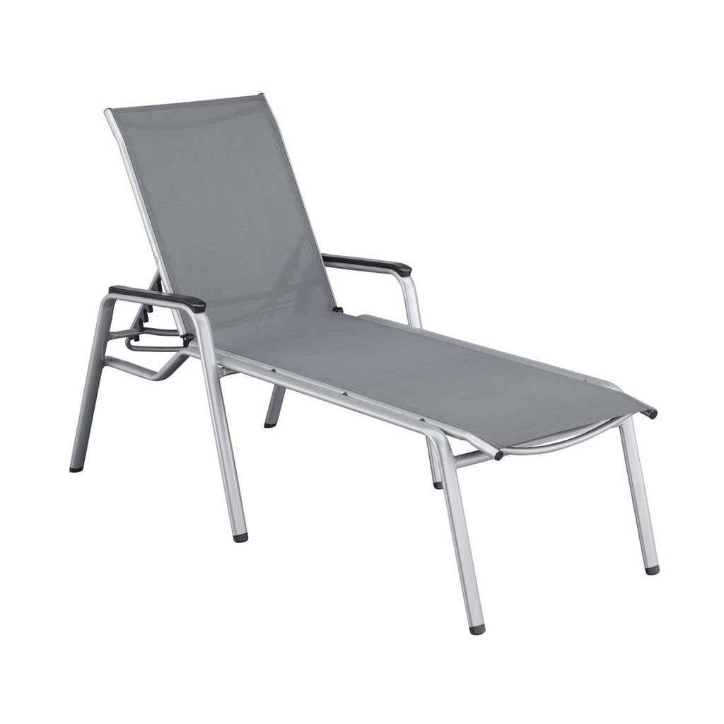 Solseng Cirrus aluminium/textilen 200x81 cm forfra