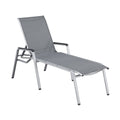 Solseng Cirrus aluminium/textilen 200x81 cm forfra