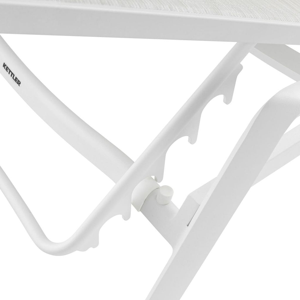 Solseng Diamond aluminium/textilen 200x82 cm stabelbar design