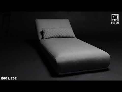 Solseng Ego justerbar aluminium Sunbrella sølv grå bakside