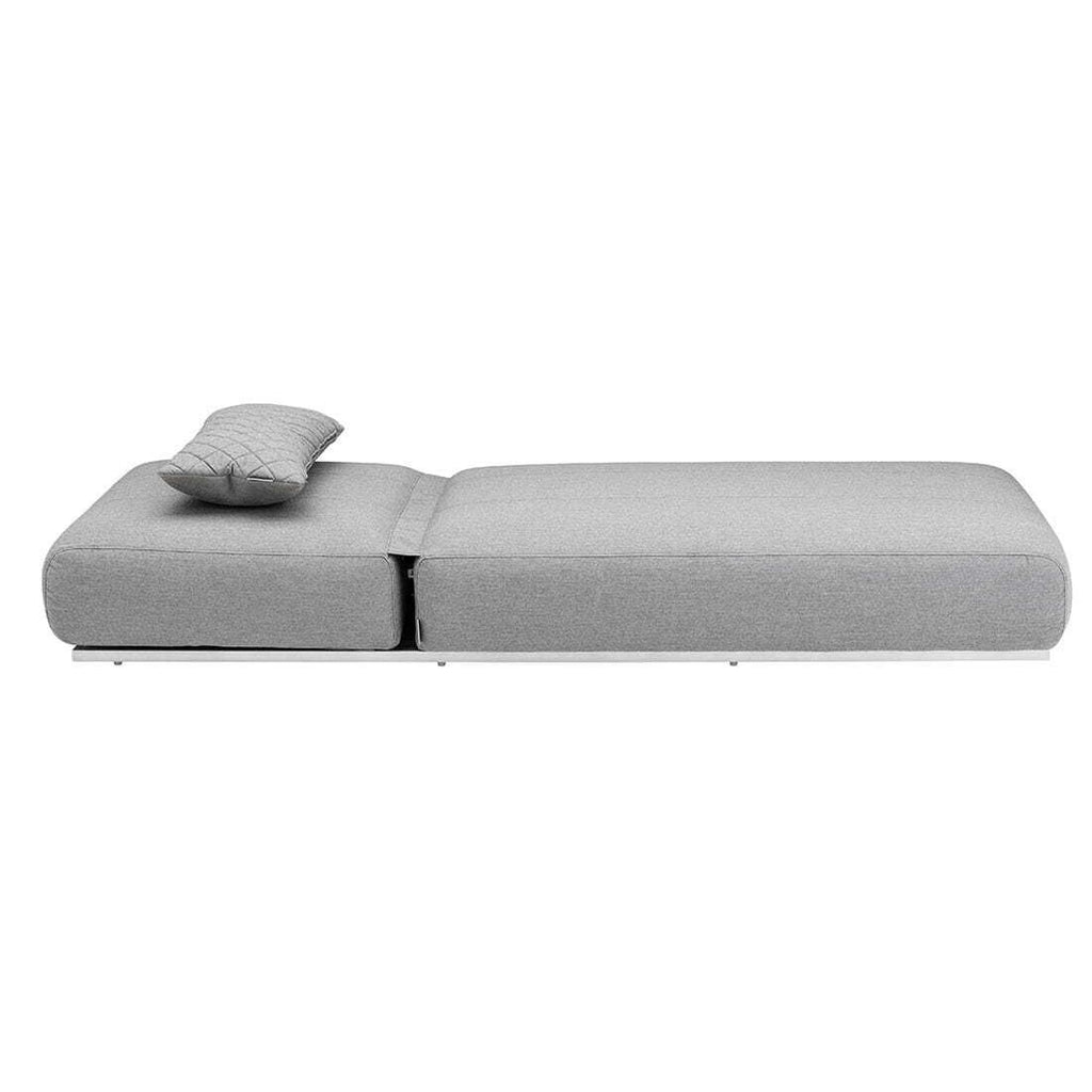 Solseng Ego justerbar aluminium/Sunbrella sølv/grå - Kettler