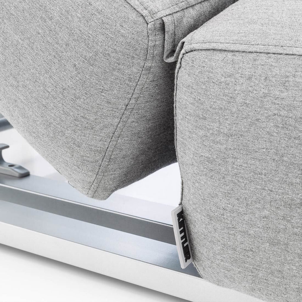 Solseng Ego justerbar aluminium/Sunbrella sølv/grå - Kettler