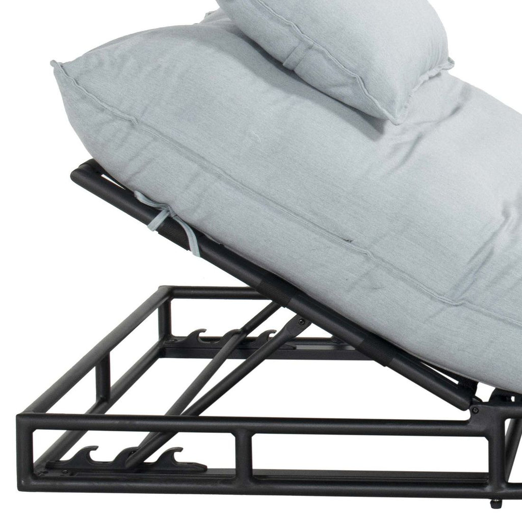 Solseng Emma aluminium Sunbrella 196x130 cm detalj av stoff