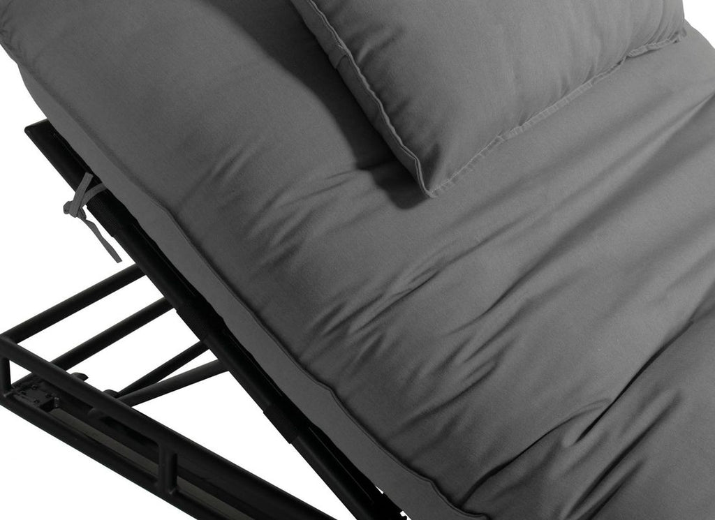 Solseng Emma justerbar aluminium Sunbrella detalj