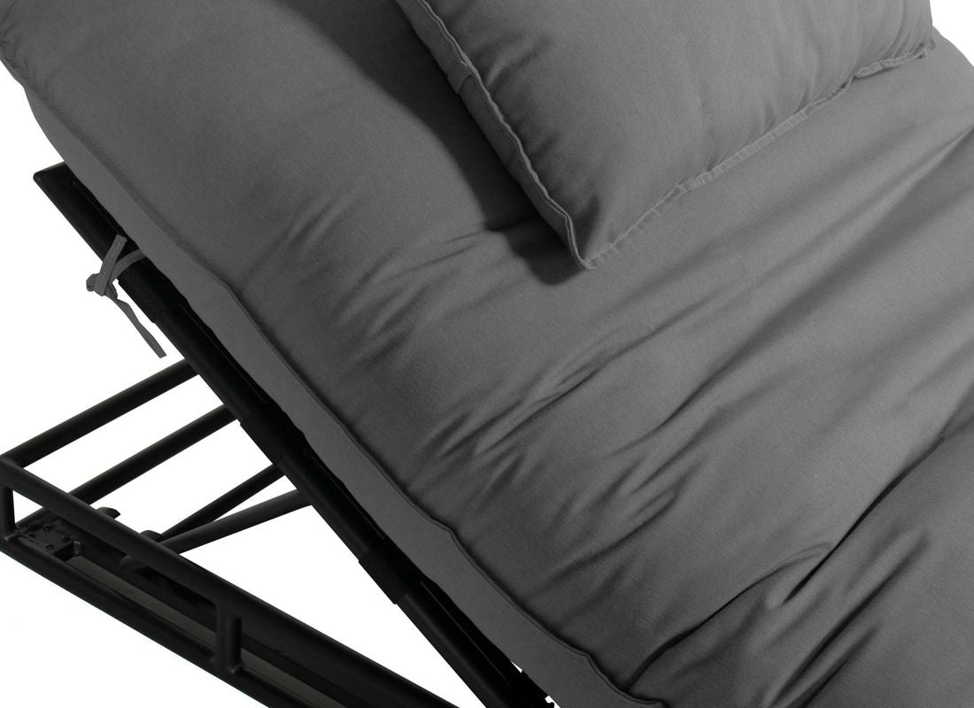 Solseng Emma justerbar aluminium Sunbrella detalj