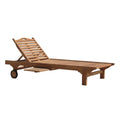 Solseng Fania resirkulert teak med sidebord sett forfra