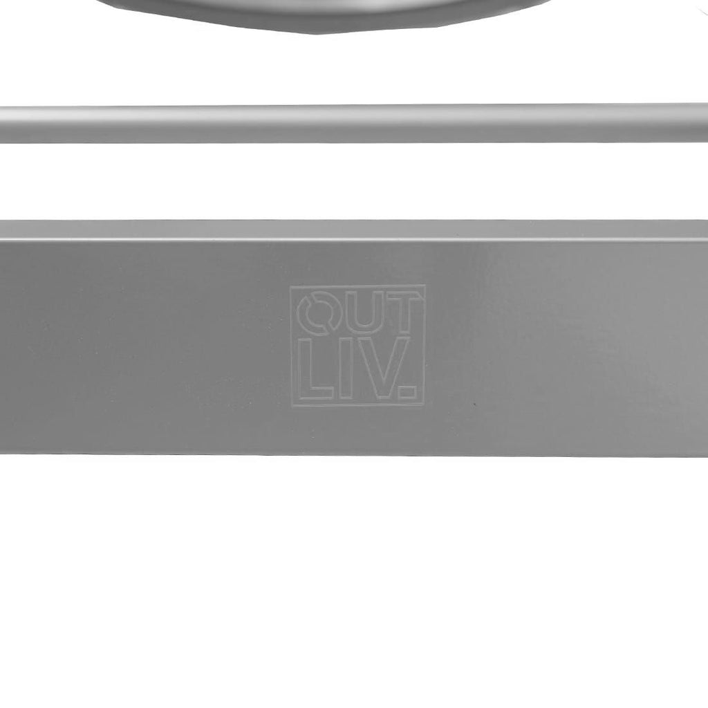 Solseng Florenz aluminium/textilen 206 cm justerbar ryggstøtte