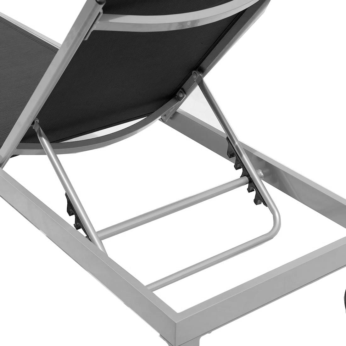Montert Solseng Florenz aluminium/textilen 206 cm på terrasse