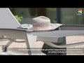 Solseng Forma II justerbar aluminium/textilen forfra
