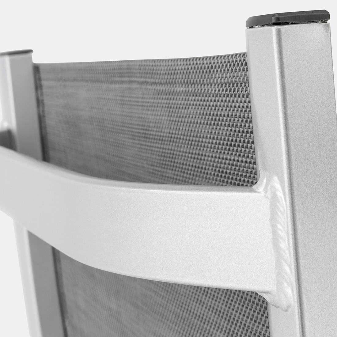 Solseng Forma II justerbar aluminium/textilen i sollys