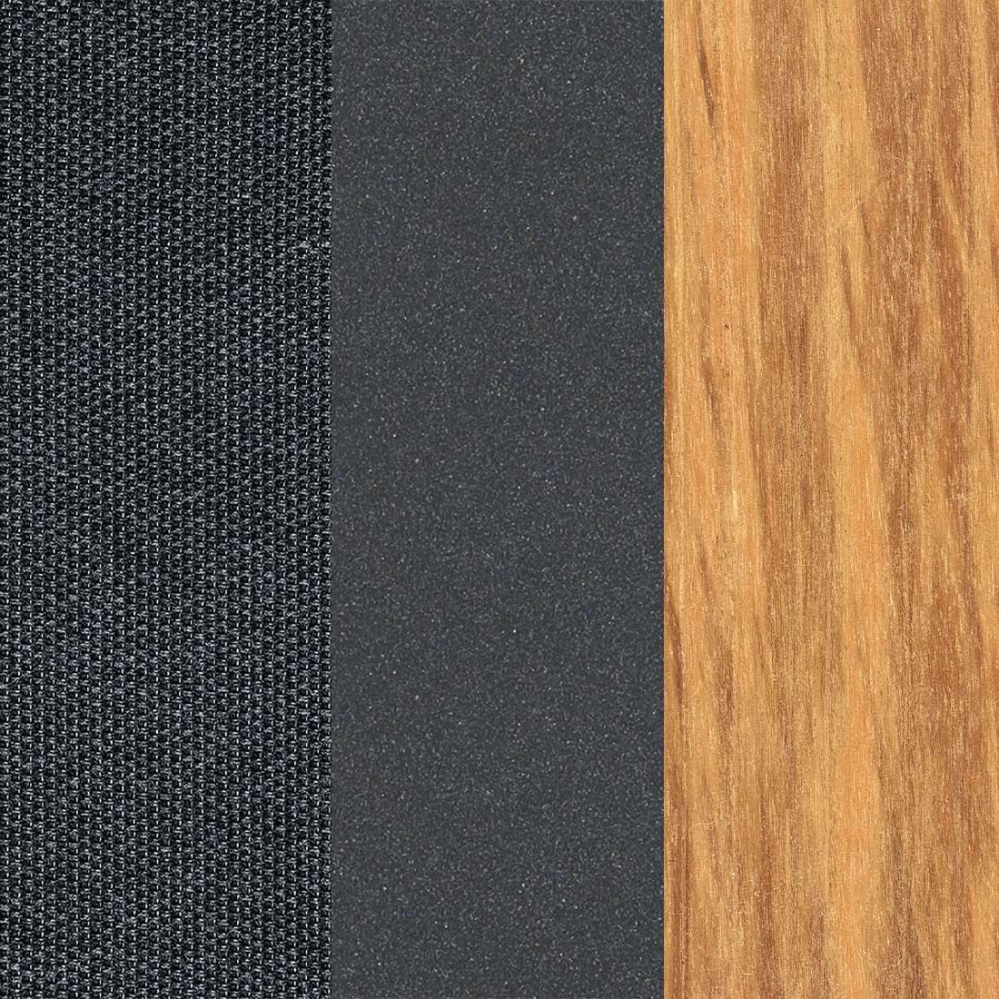 Solseng Foxx aluminium/textilen/teak 200x75 cm med justerbar rygg