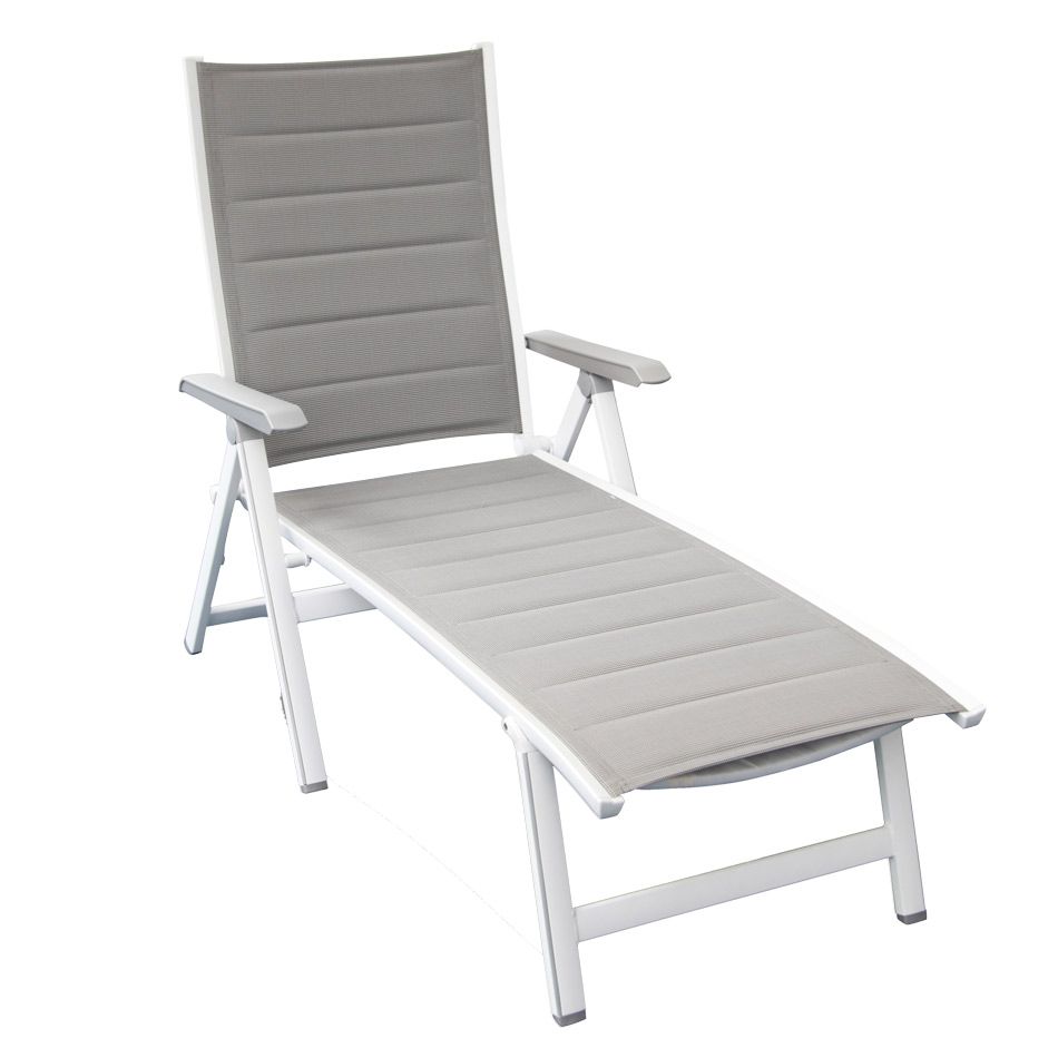 Solseng Futosa sammenleggbar aluminium/textilen 70x140 cm forside