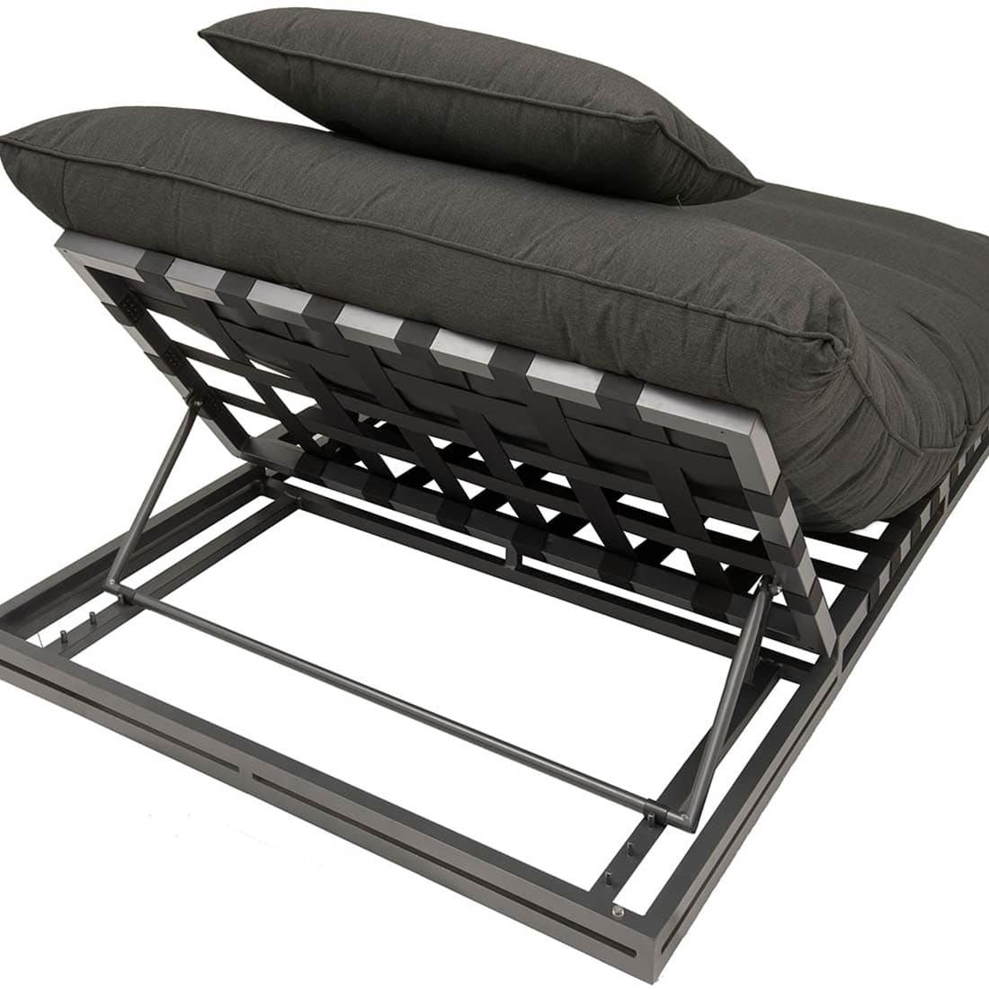 Solseng Heaven justerbar aluminium/Sunbrella med pute