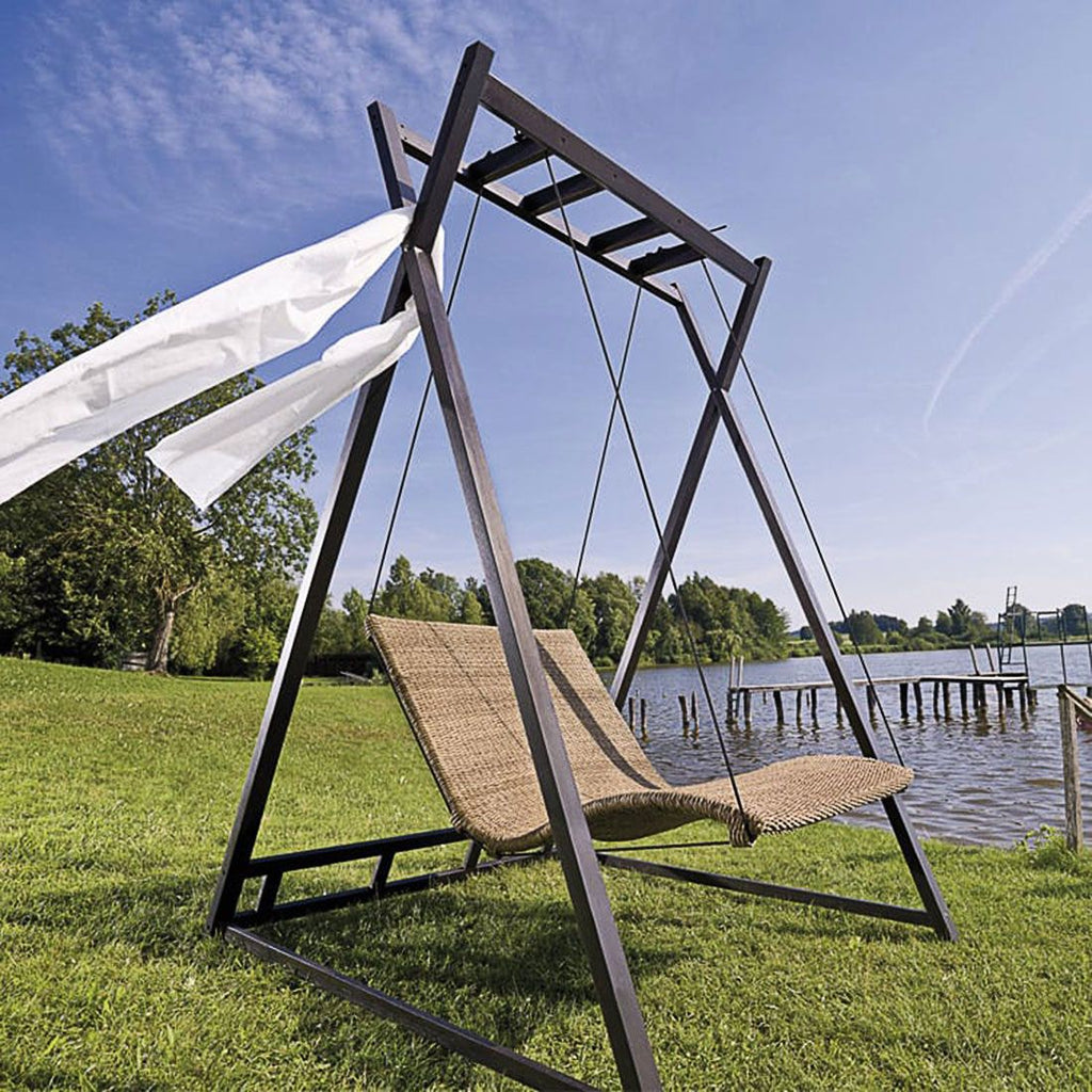 Solseng Heaven Swing polyrotting 110x164 cm detalj av flettverk