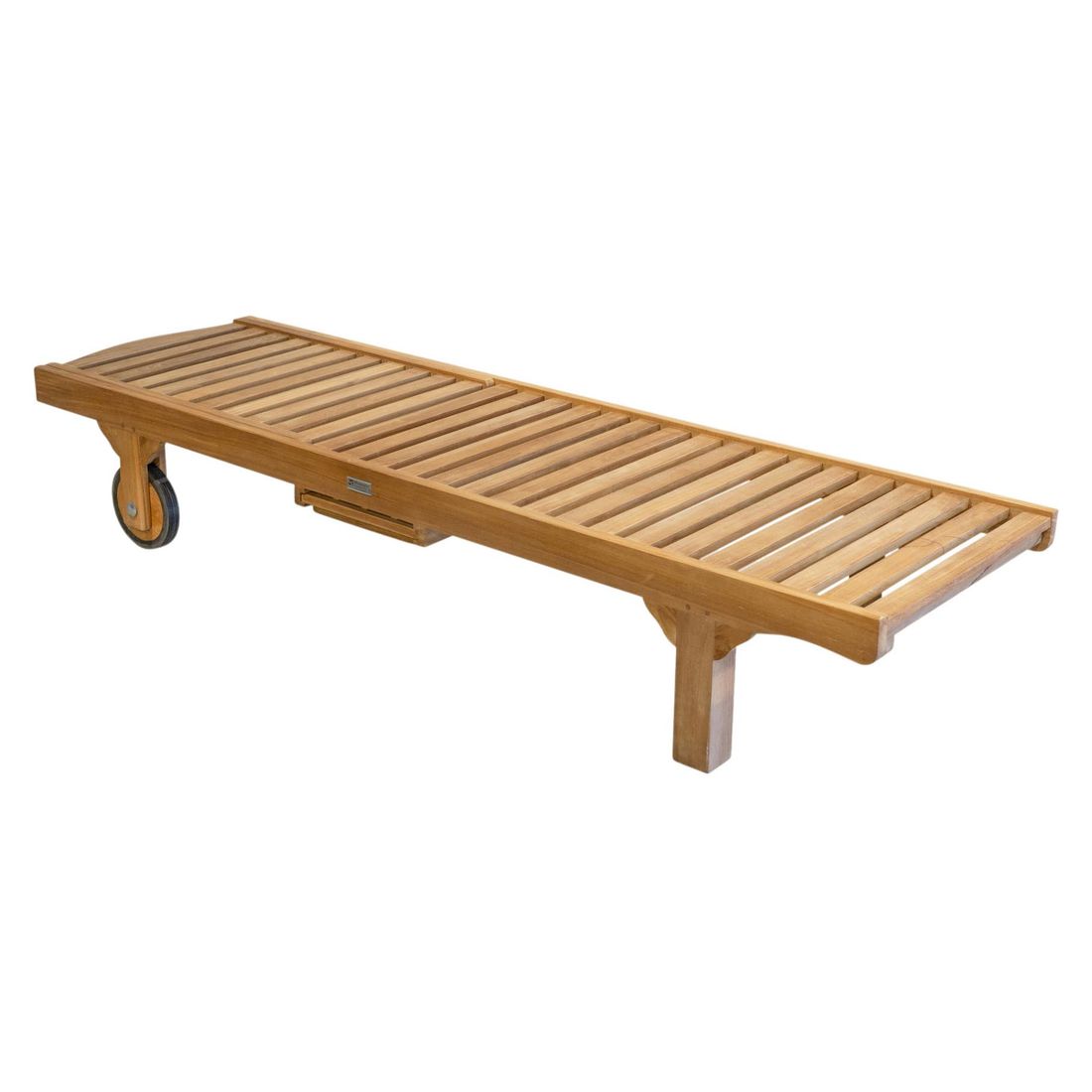 Solseng Italy teak 205x90 cm regulerbar rygg justerbar ryggstøtte