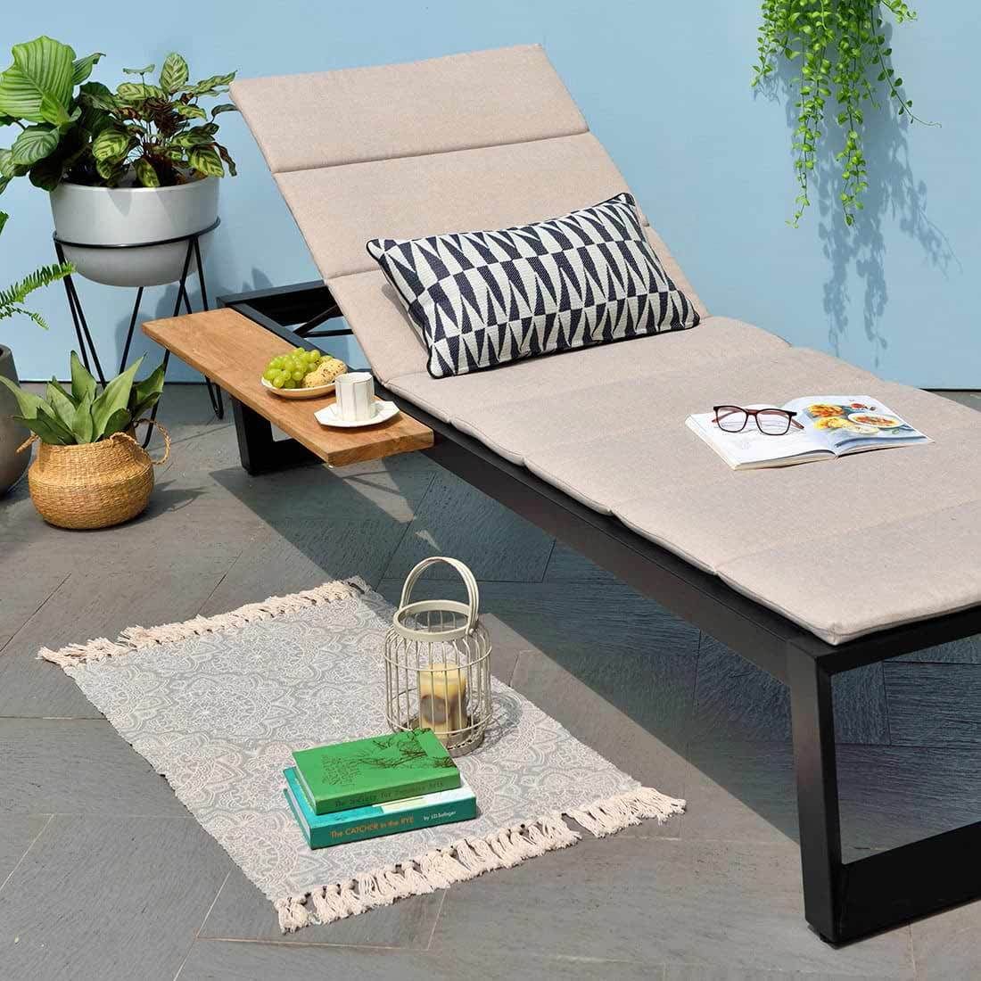 Solseng Jimmy regulerbar aluminium/olefin 214 cm stoffstruktur
