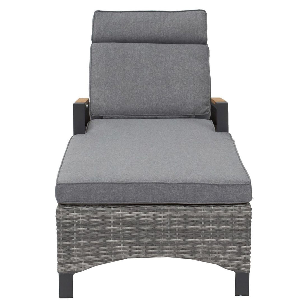 Solseng Keramo justerbar aluminium/polyrotting 203x68 cm detalj fletting