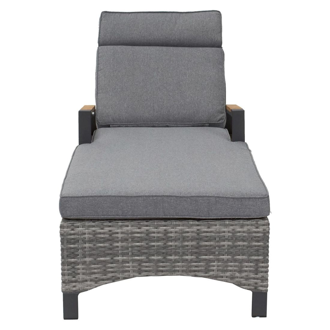 Solseng Keramo justerbar aluminium/polyrotting 203x68 cm detalj fletting