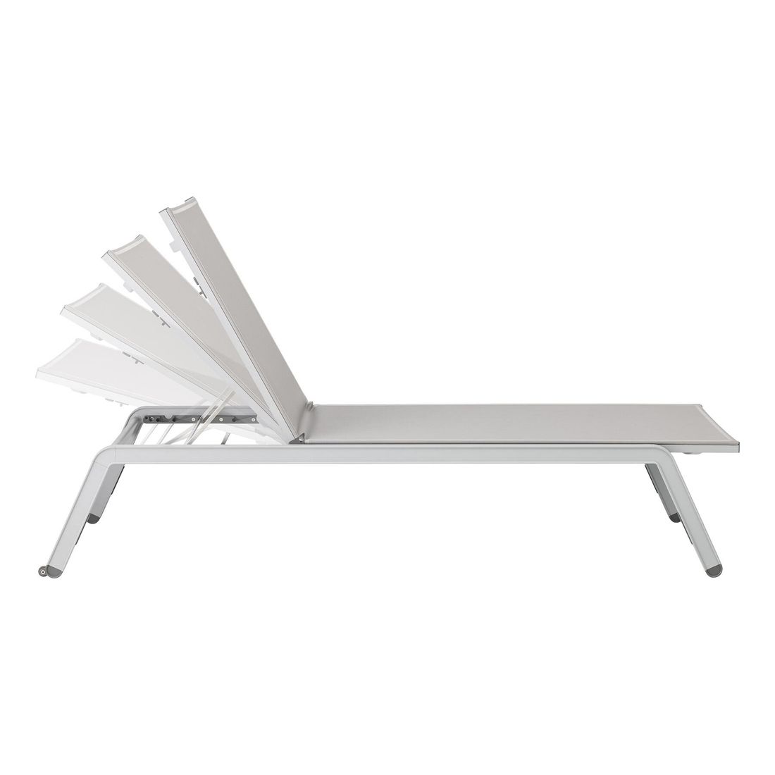 Montert solseng Latitude justerbar aluminium/textilen 194x69 cm - Kettler i hage
