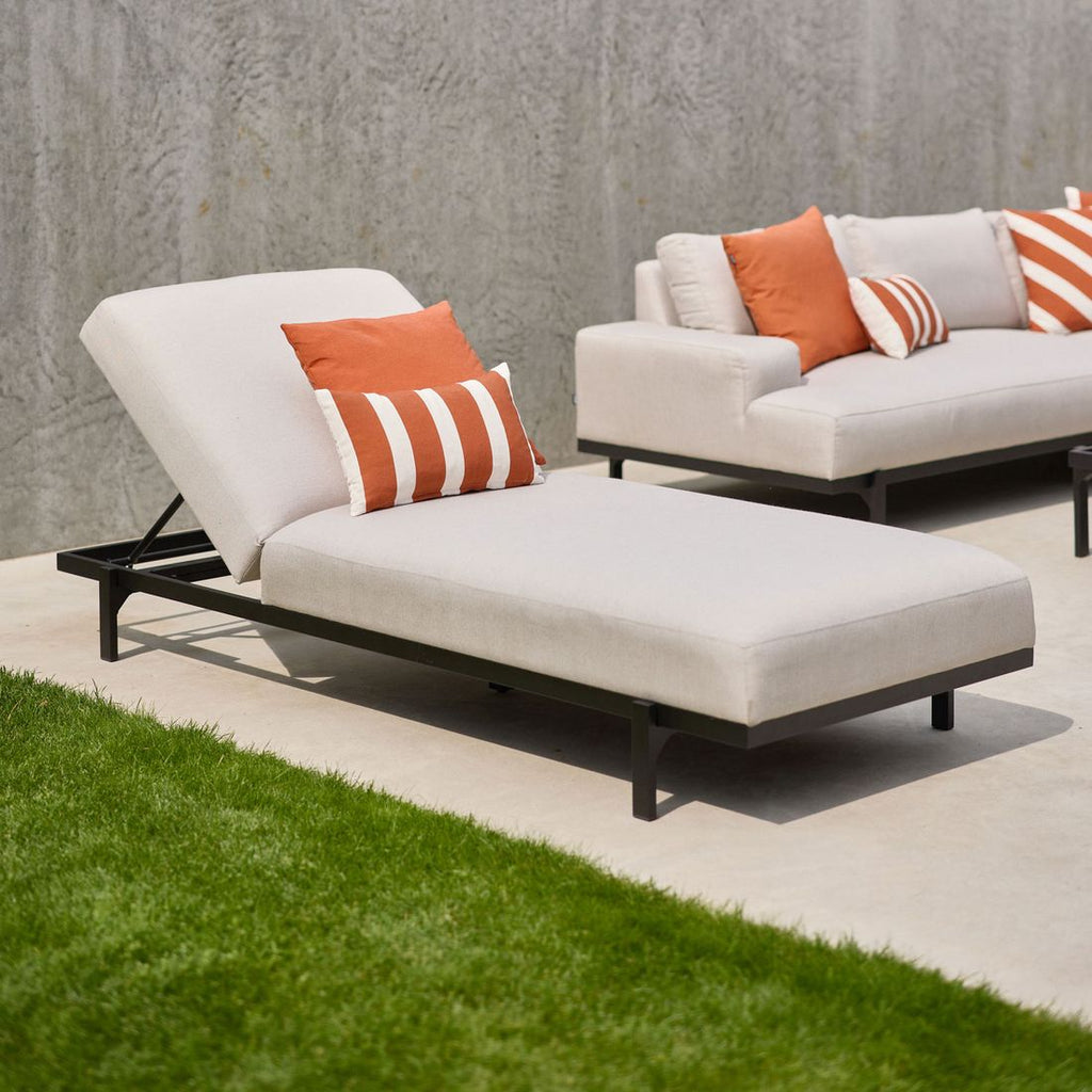 Solseng Lucas aluminium/Sunbrella 205x85 cm bakside