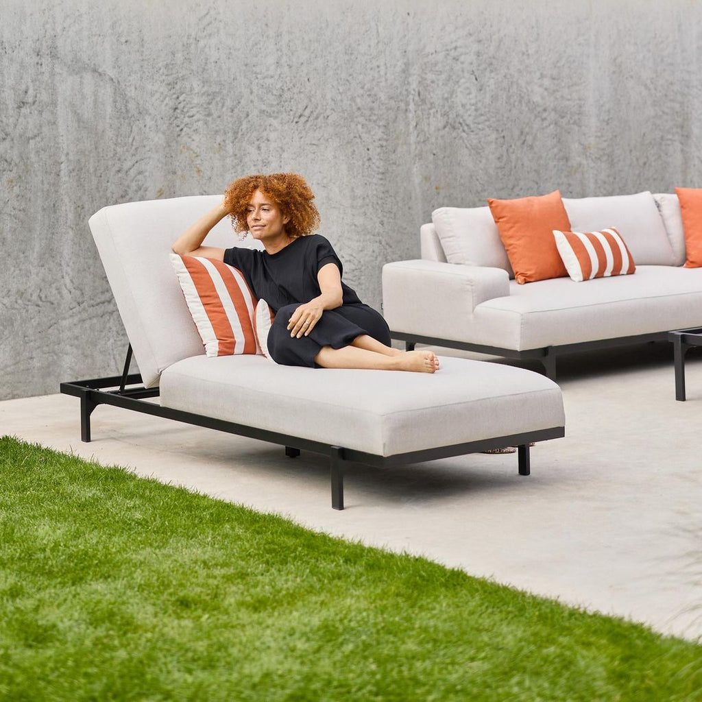 Solseng Lucas aluminium/Sunbrella 205x85 cm i bruk