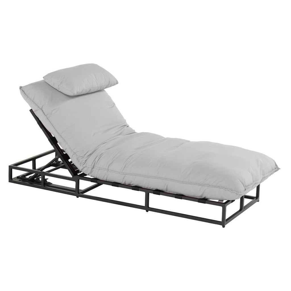 Solseng Lunen regulerbar aluminium Sunbrella forfra