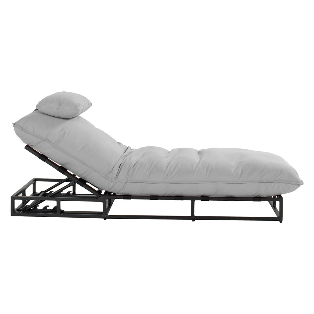 Solseng Lunen regulerbar aluminium Sunbrella bakside