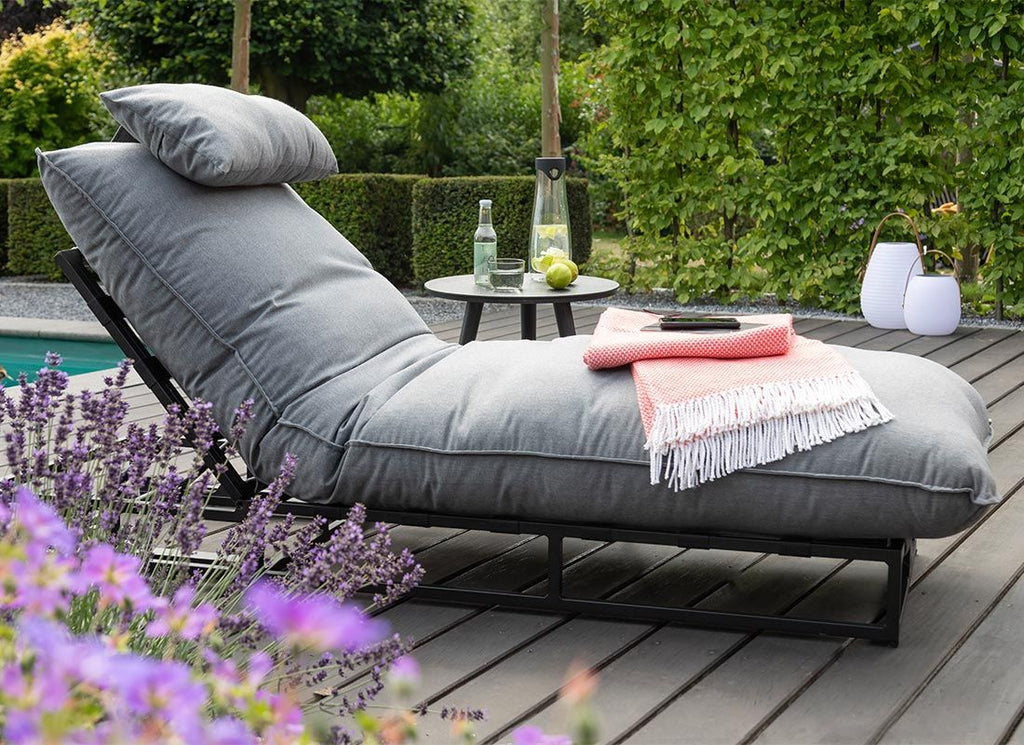 Solseng Lunen regulerbar aluminium/Sunbrella 80x196 cm - Schöner Wohnen
