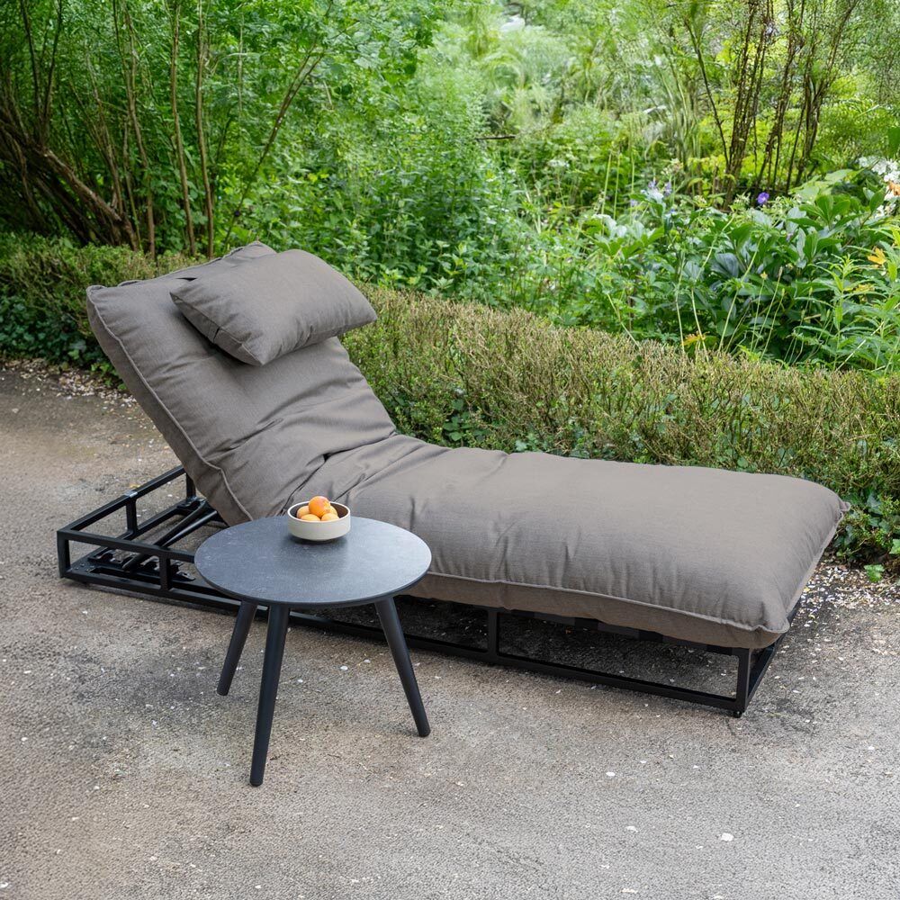 Solseng Lunen justerbar aluminium/Sunbrella 196x80 cm bakside