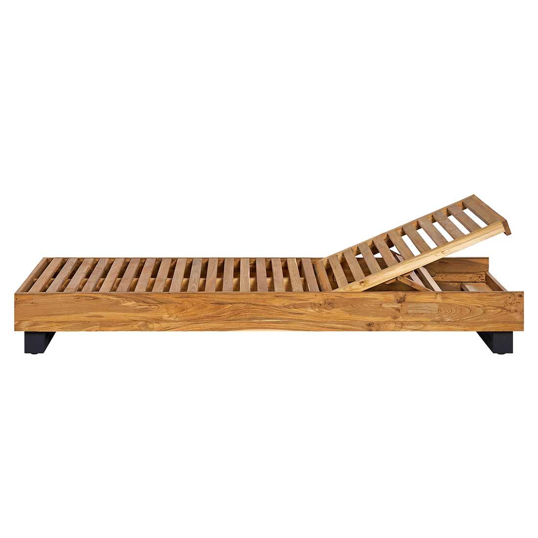 Solseng Madrid resirkulert teak/olefin 65x200 cm sittedybde