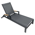 Solseng Melbourne justerbar aluminium og textilen 199 cm - OUTLIV forfra
