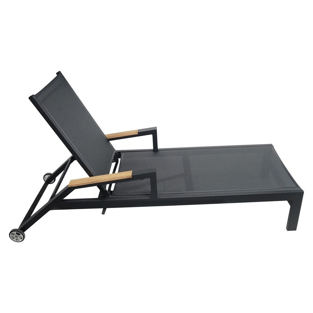 Solseng Melbourne justerbar aluminium og textilen 199 cm - OUTLIV nærbilde av hjul