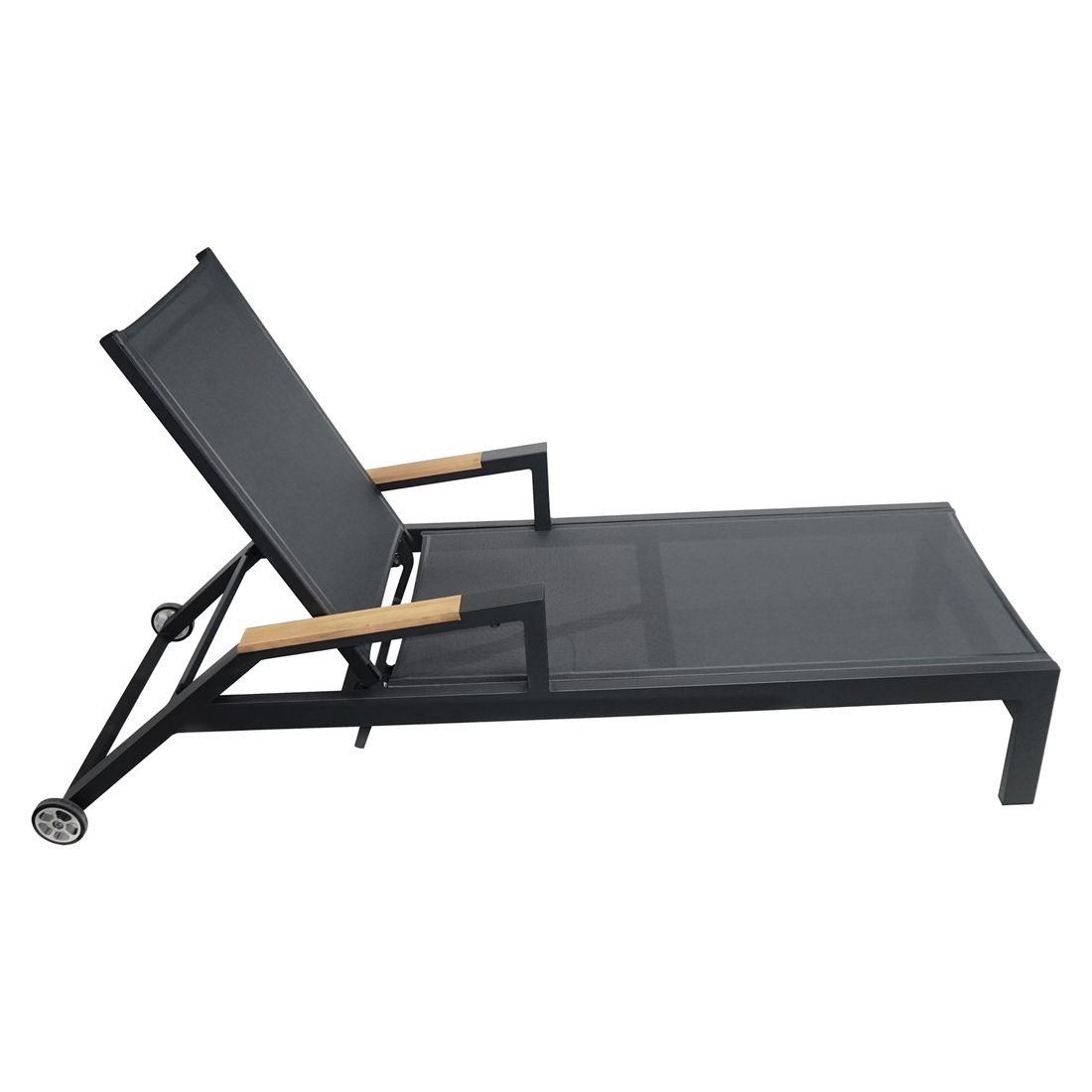 Solseng Melbourne justerbar aluminium og textilen 199 cm - OUTLIV nærbilde av hjul