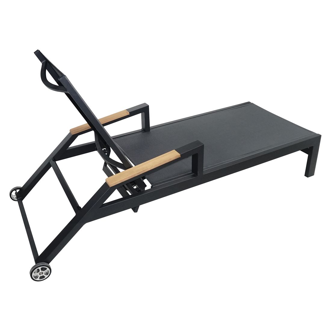 Solseng Melbourne justerbar aluminium og textilen 199 cm - OUTLIV justerbar ryggstøtte