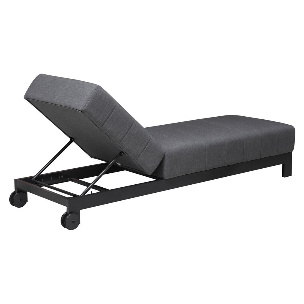 Justerbar ryggstøtte på Solseng Miami aluminium/Sunbrella 202x68 cm