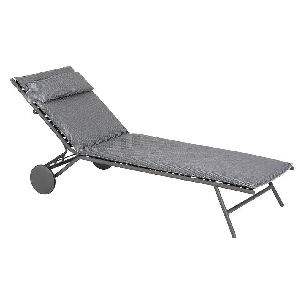 Solseng Miami II stål/BeComfort 77x200 cm bakside