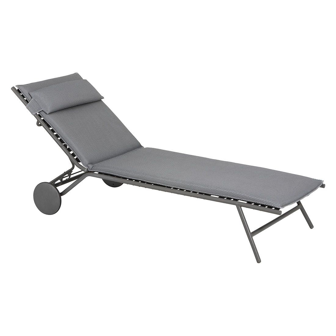 Solseng Miami II stål/BeComfort 77x200 cm bakside