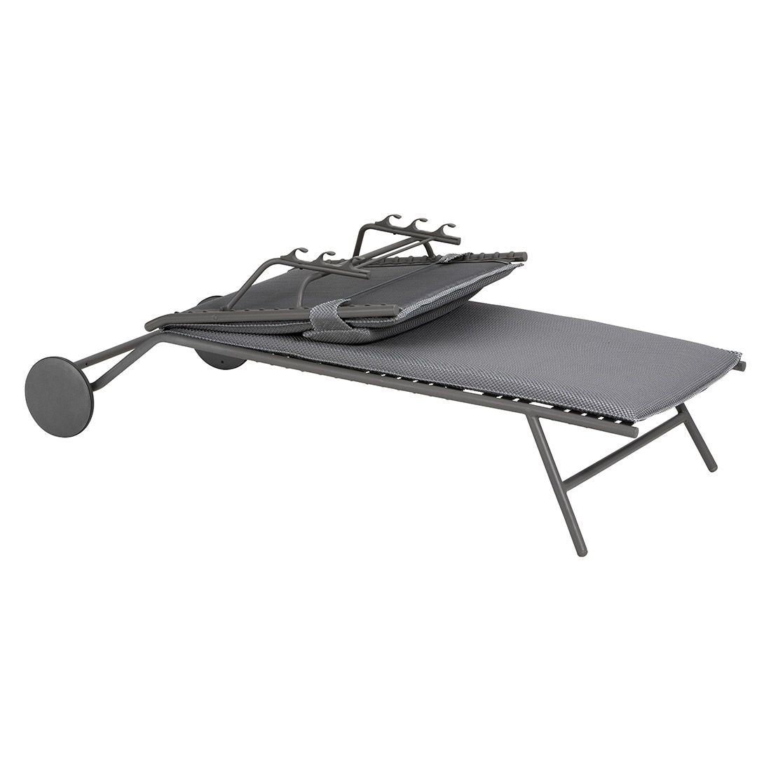 Solseng Miami II stål/BeComfort 77x200 cm justerbar rygg