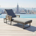 Solseng New York City regulerbar aluminium/akasie - OUTLIV forfra