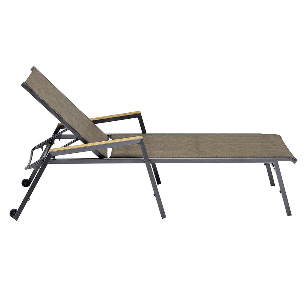 Solseng Ocean Skid aluminium/utestoff 75x200 cm stabelbar design