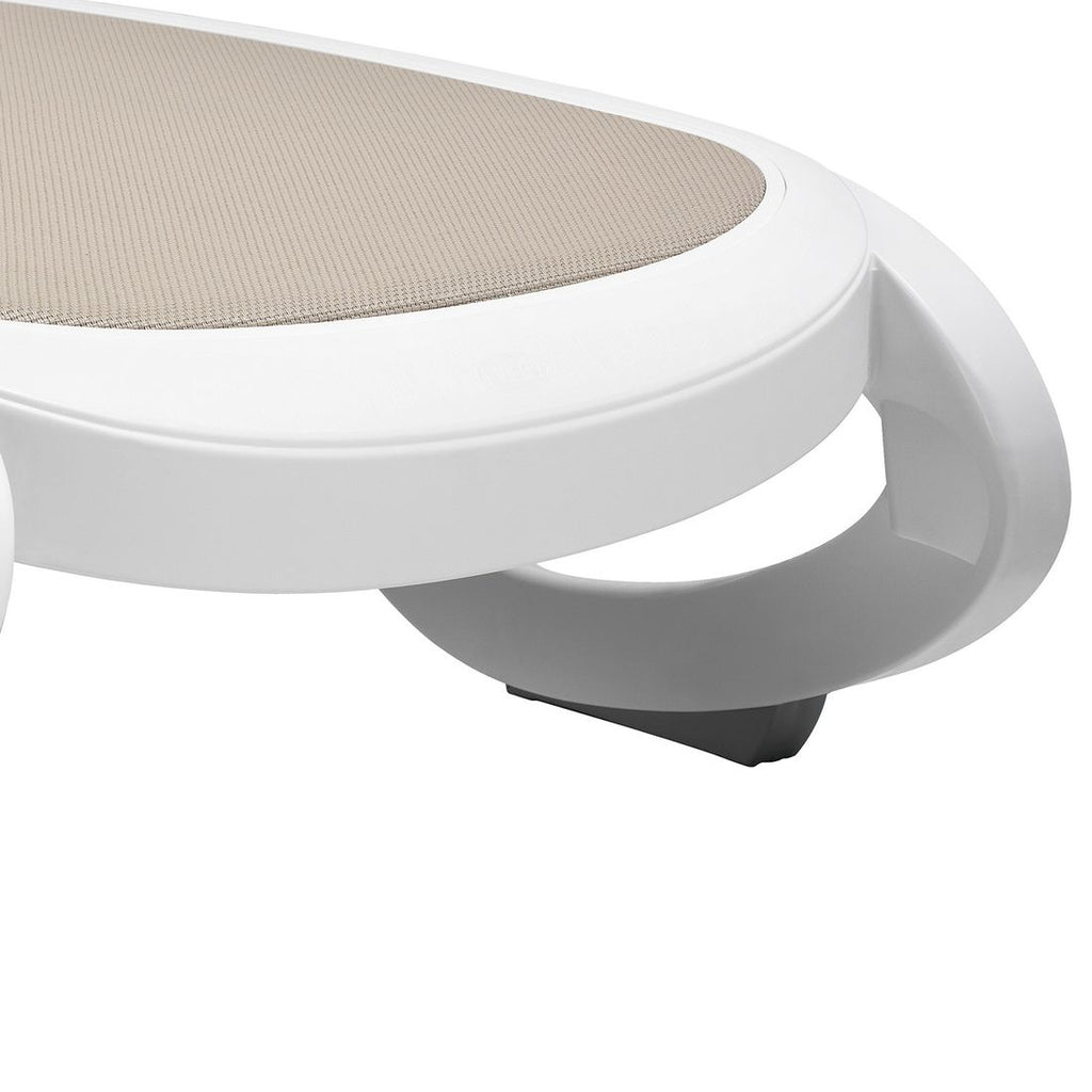 Solseng Omega sett med soltak, justerbar hvit/taupe - Nardi