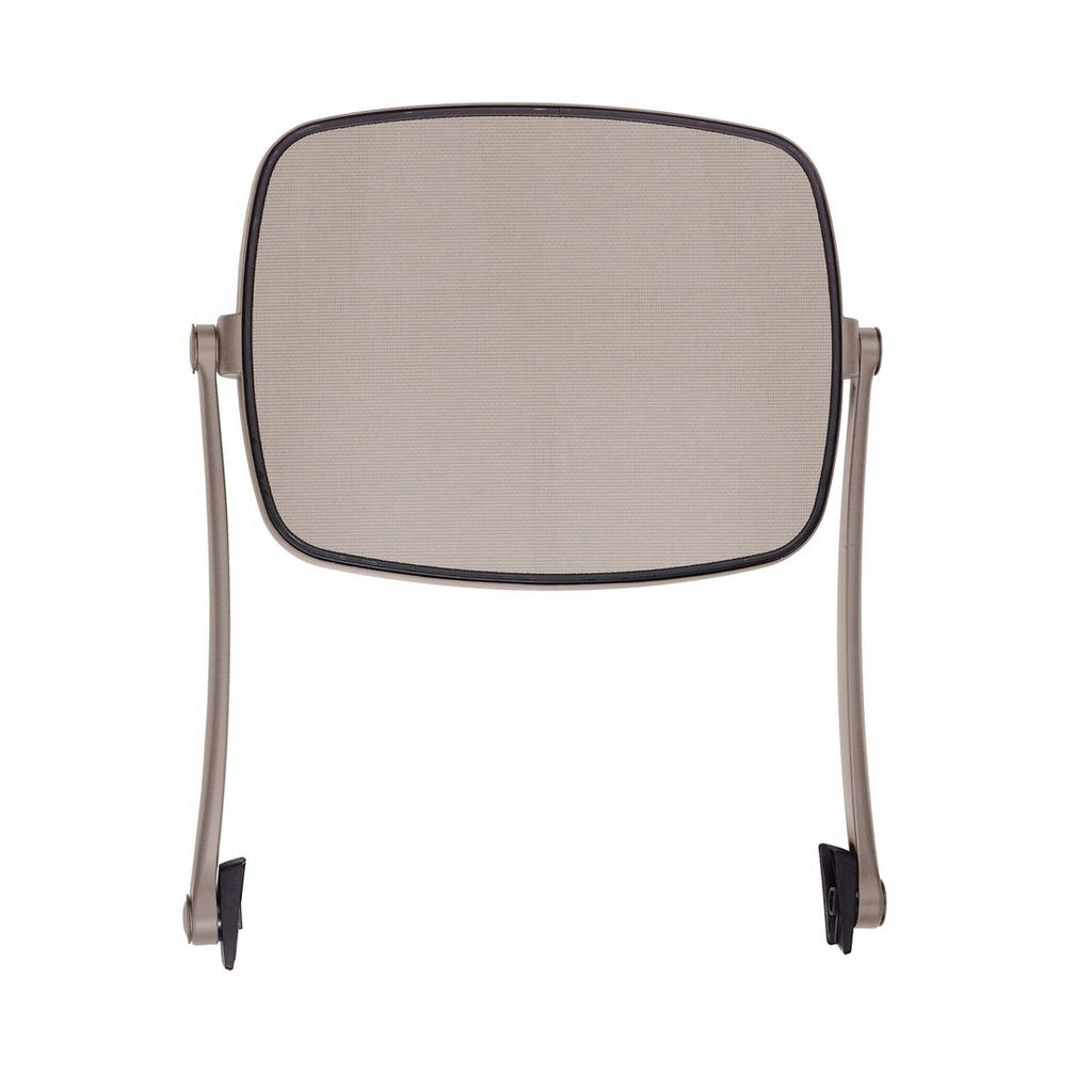 Montert solseng Omega sett med soltak plast textilen taupe i hage