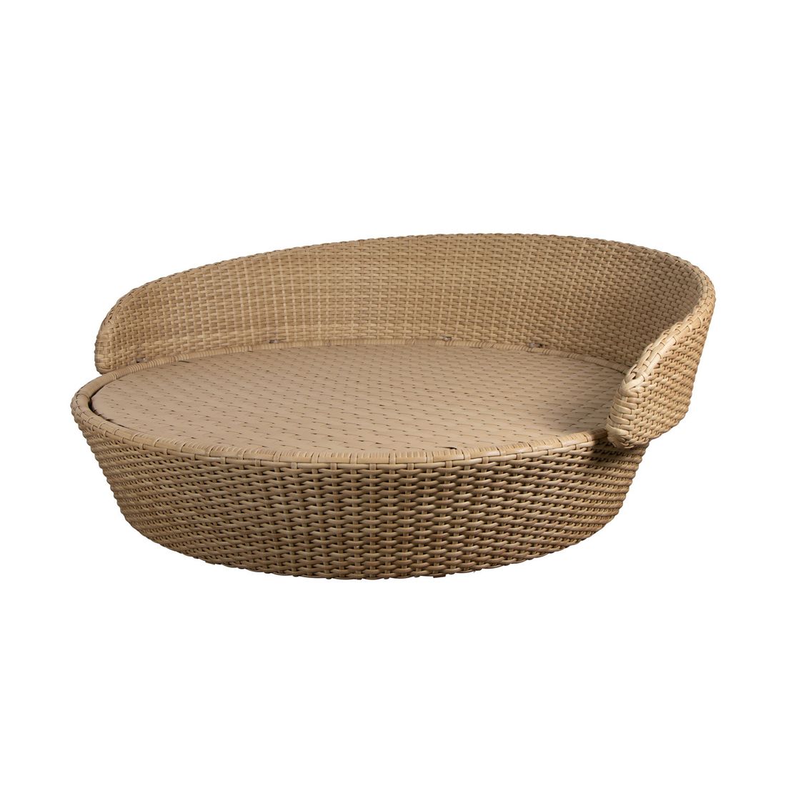 Detalj av polypropylen og polyrattan på solseng øy Ocean