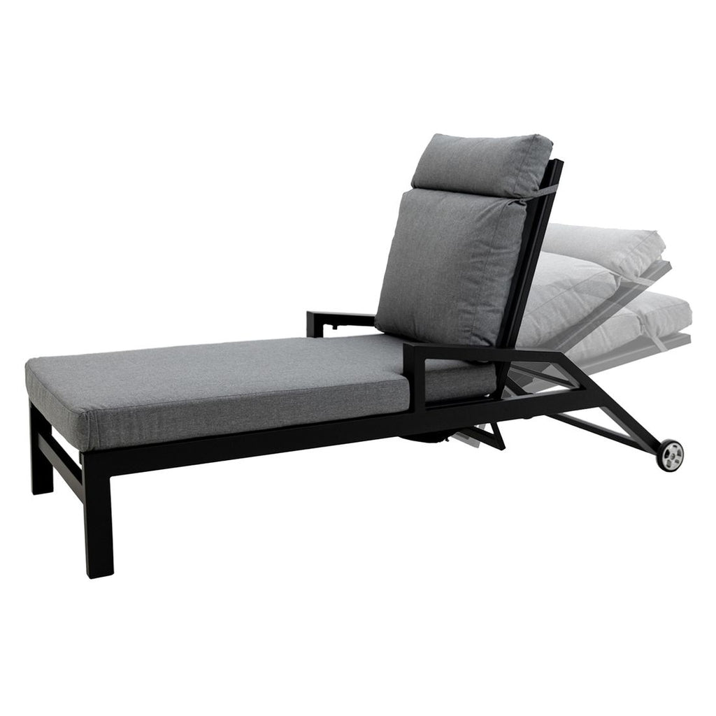 Solseng Perth justerbar aluminium/polyester 190x65 cm - OUTLIV.