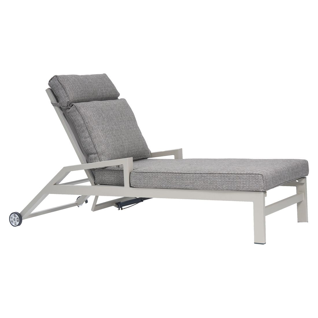 Solseng Perth justerbar aluminium og polyester 190 cm forfra