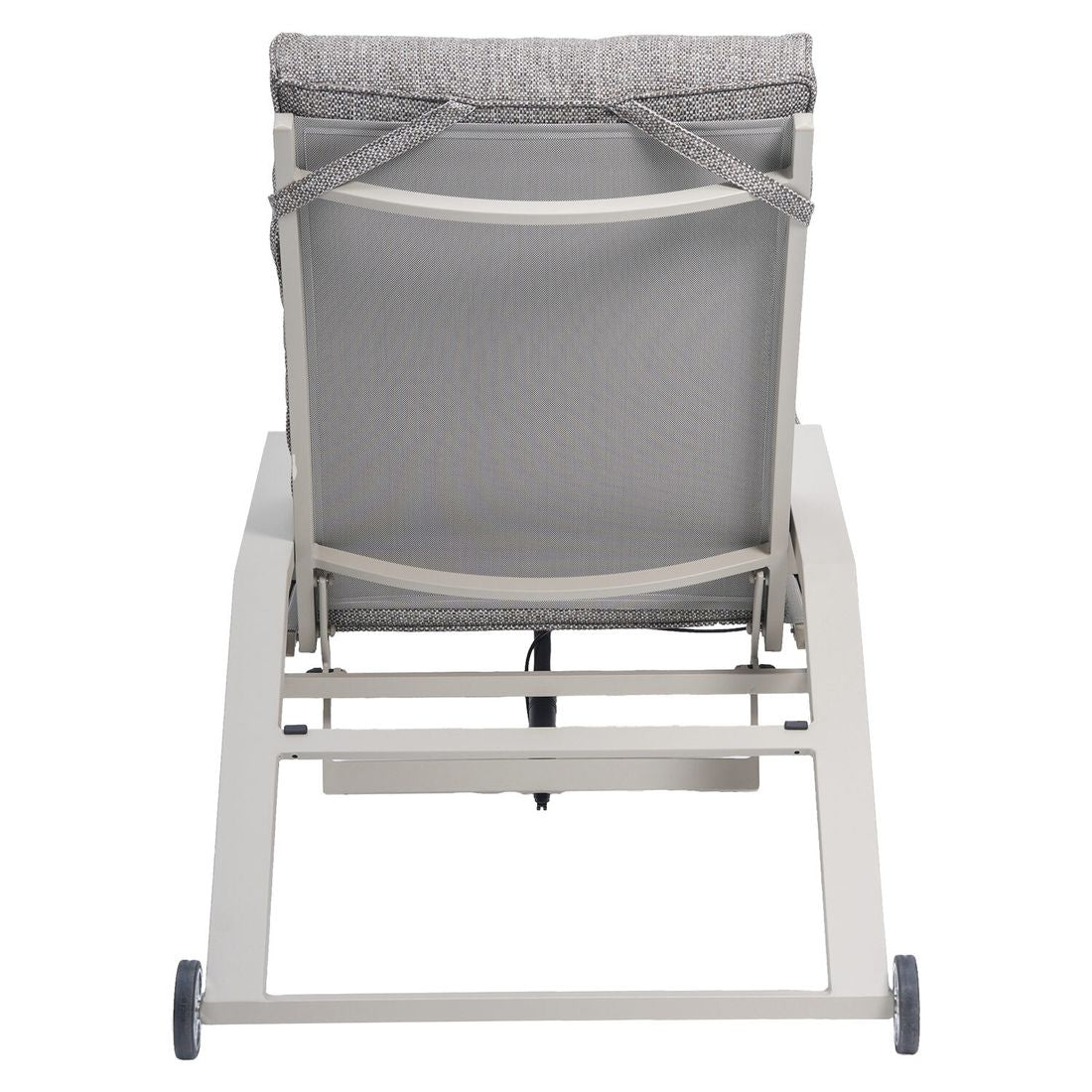 Solseng Perth justerbar aluminium og polyester 190 cm med justert ryggstøtte