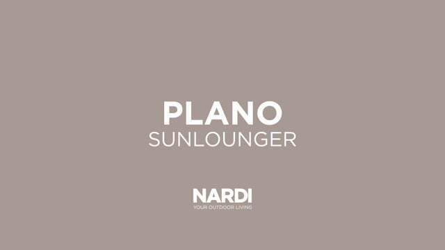 Solseng Plano plast/textilen 178x71 cm - Nardi forfra