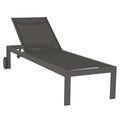 Solseng Rimini aluminium/textilen justerbar 198x60 cm forfra
