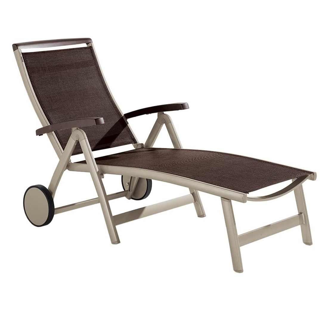 Solseng Royal sammenleggbar aluminium/textilen sett forfra